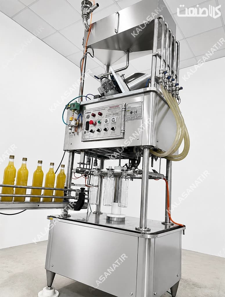 خط بسته بندی روغن مایع 4 نازل