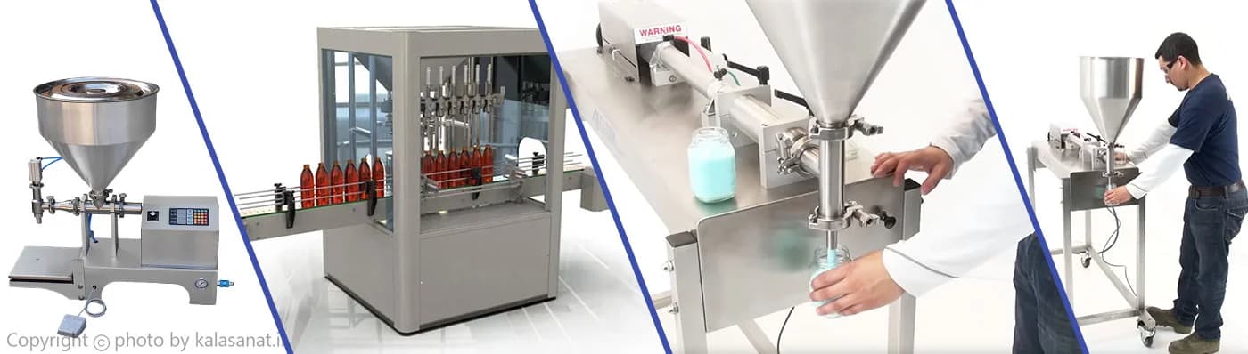 ماشینآلات پرکن مایعات کالاصنعت — دستگاه پرکن اتوماتیک و نیمهاتوماتیک